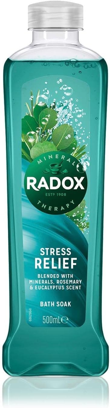 Radox Bath Therapy Stress Relief 500ml – Herbal Scent, Relaxing Soak for Adults