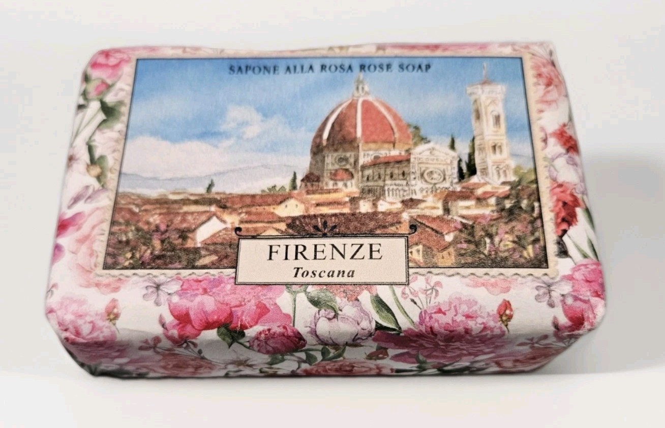 La Saponeria Firenze La Mia Rosa Scented Bar Soap 5.2 oz Made in Italy New NIP
