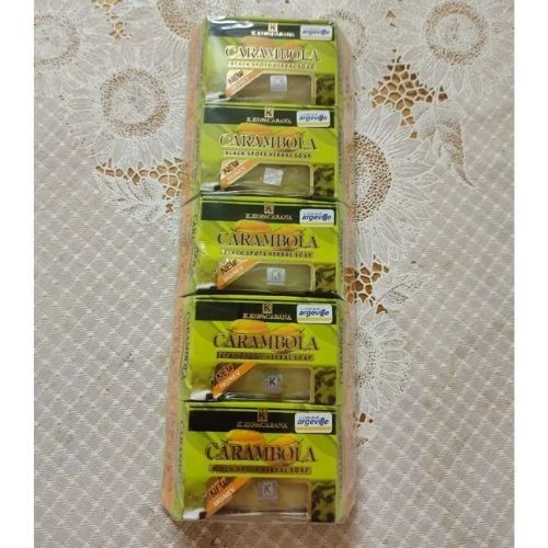 5 x Carambola Honey Star Fruit Soap Face & Body Bar 120g