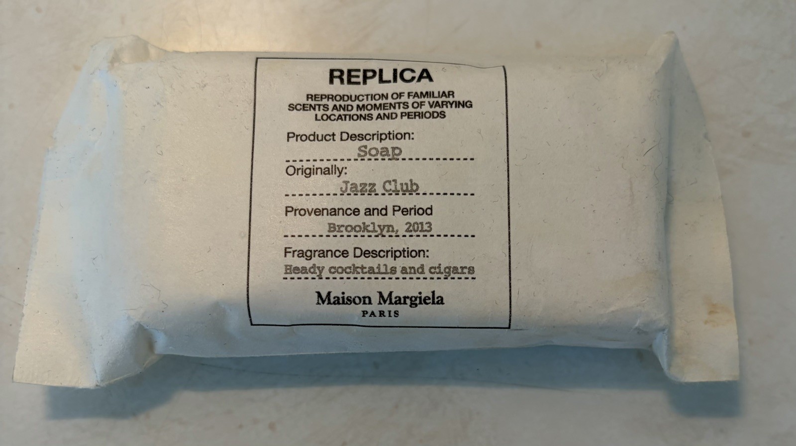 Maison Margiela Replica Jazz Club Soap 1.8 oz Brooklyn NY new sealed