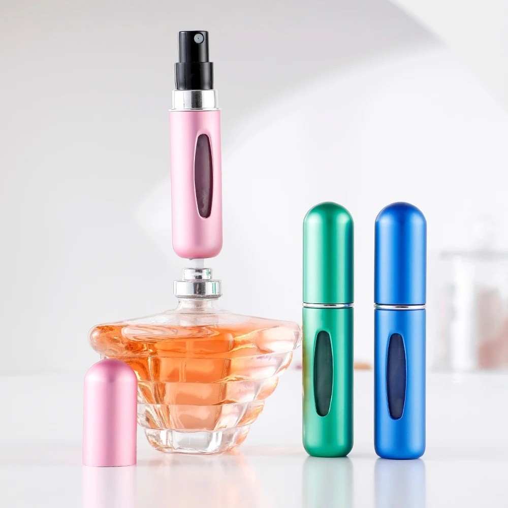 6 Pack 5ml Refillable Perfume Spray Bottles Travel Size Bottom Fill Atomizer