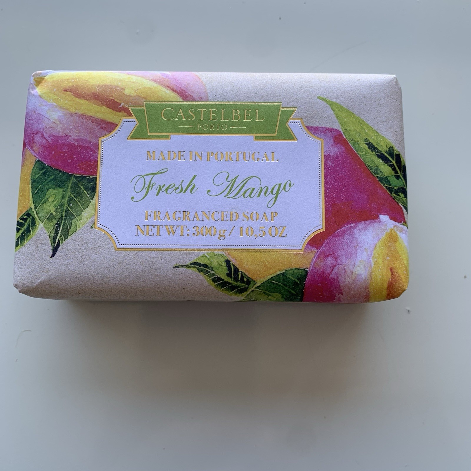 Castelbel Porto Fresh Mango Luxury Moisturizing Shea Butter Soap 10.5 ounces