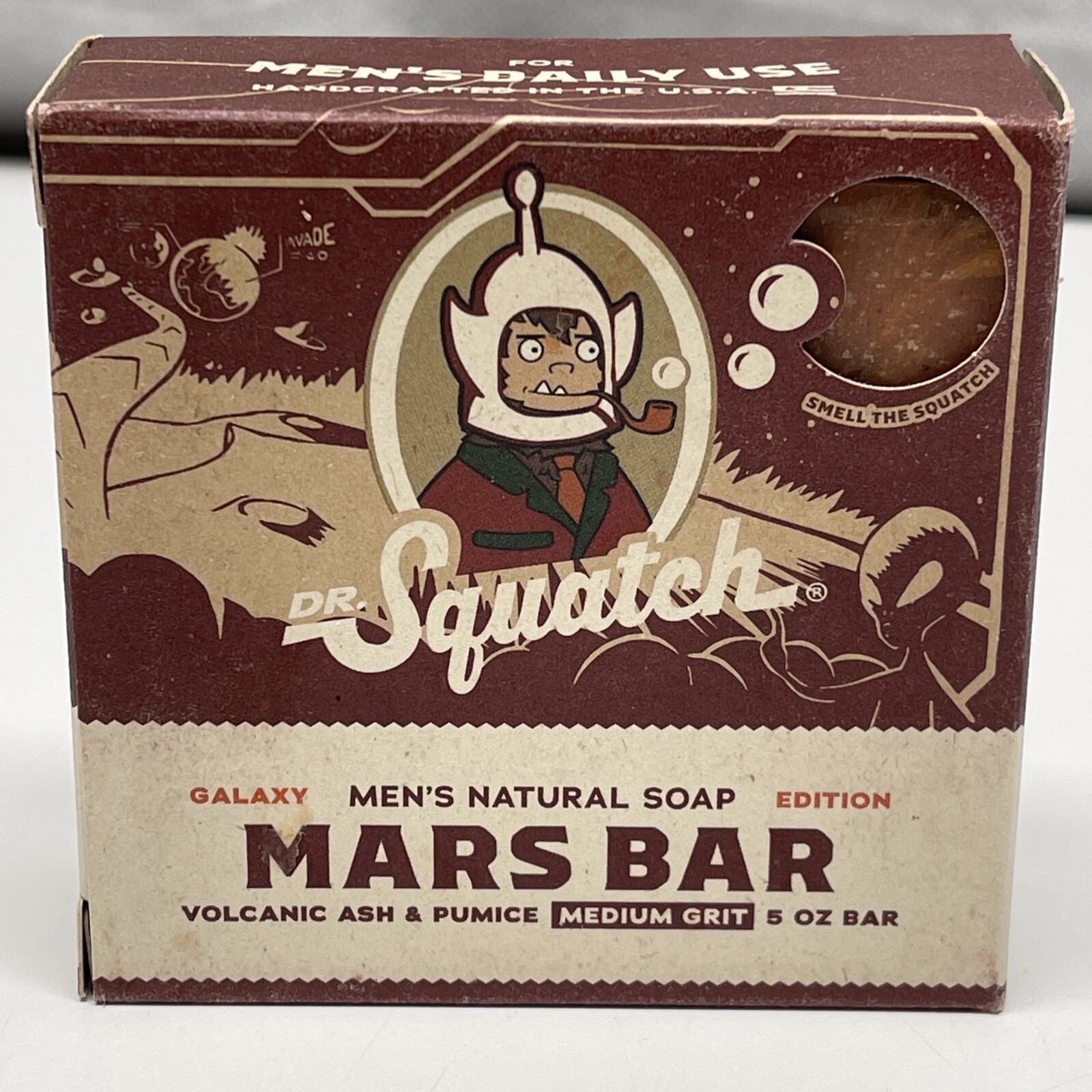 Dr. Squatch Mars Bar Bricc Volcanic Ash & Pumice Limited Edition Soap BRAND NEW