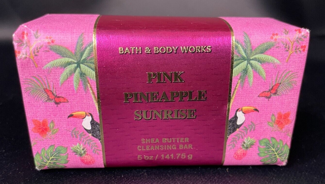 Bath and Body Works Pink Pineapple Sunrise Shea Butter Cleansing Bar Soap 5 oz