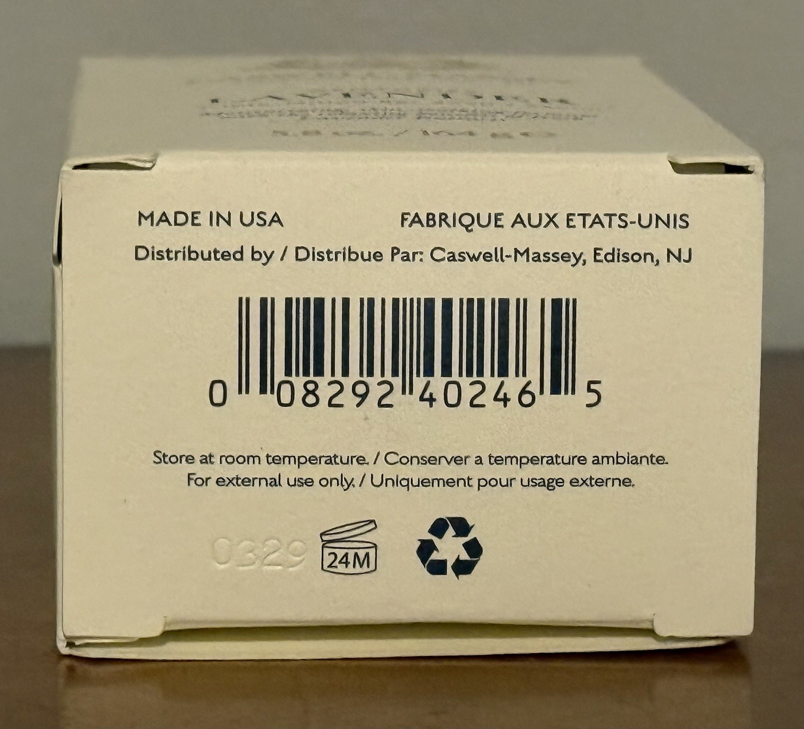 Caswell Massey Centuries Lavender Triple Milled Single Bar Soap 5.8oz NEW