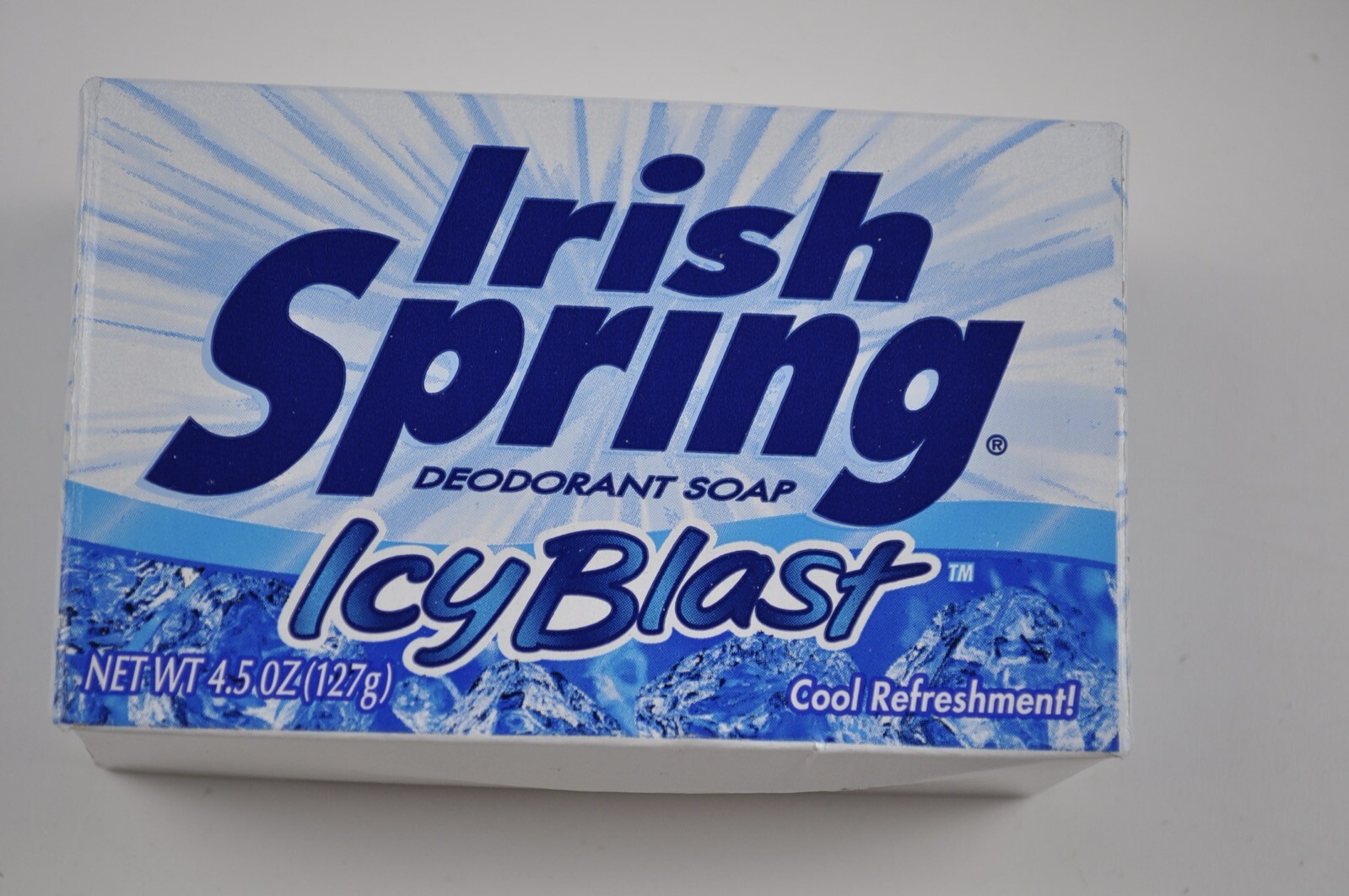 Vintage Irish Spring Deodorant Soap Icy Blast 4.5 Ounce