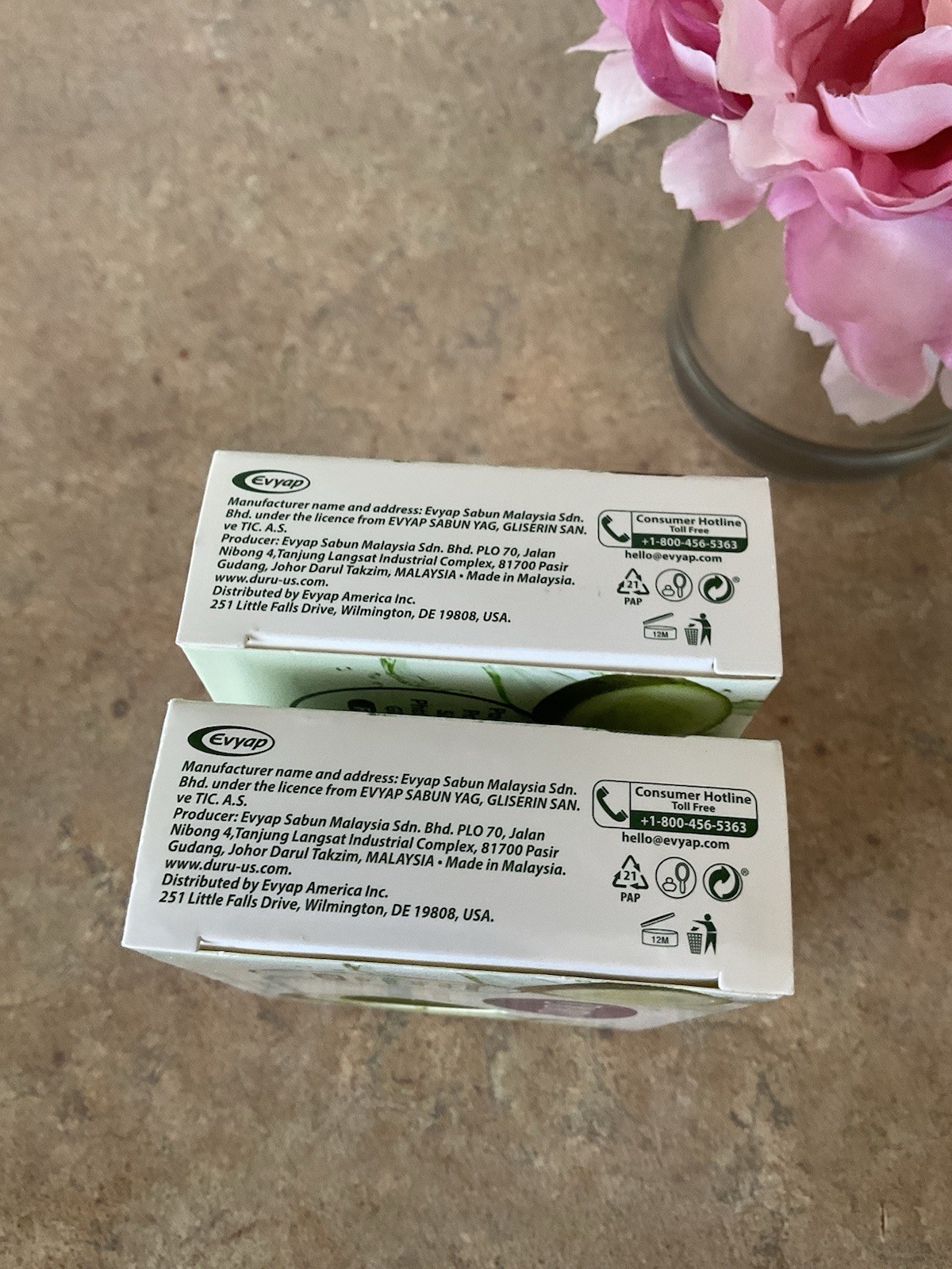 2 Duru Hydro Pure Cucumber Gentle Paraben-Free Vegan Transparent Bar Soap