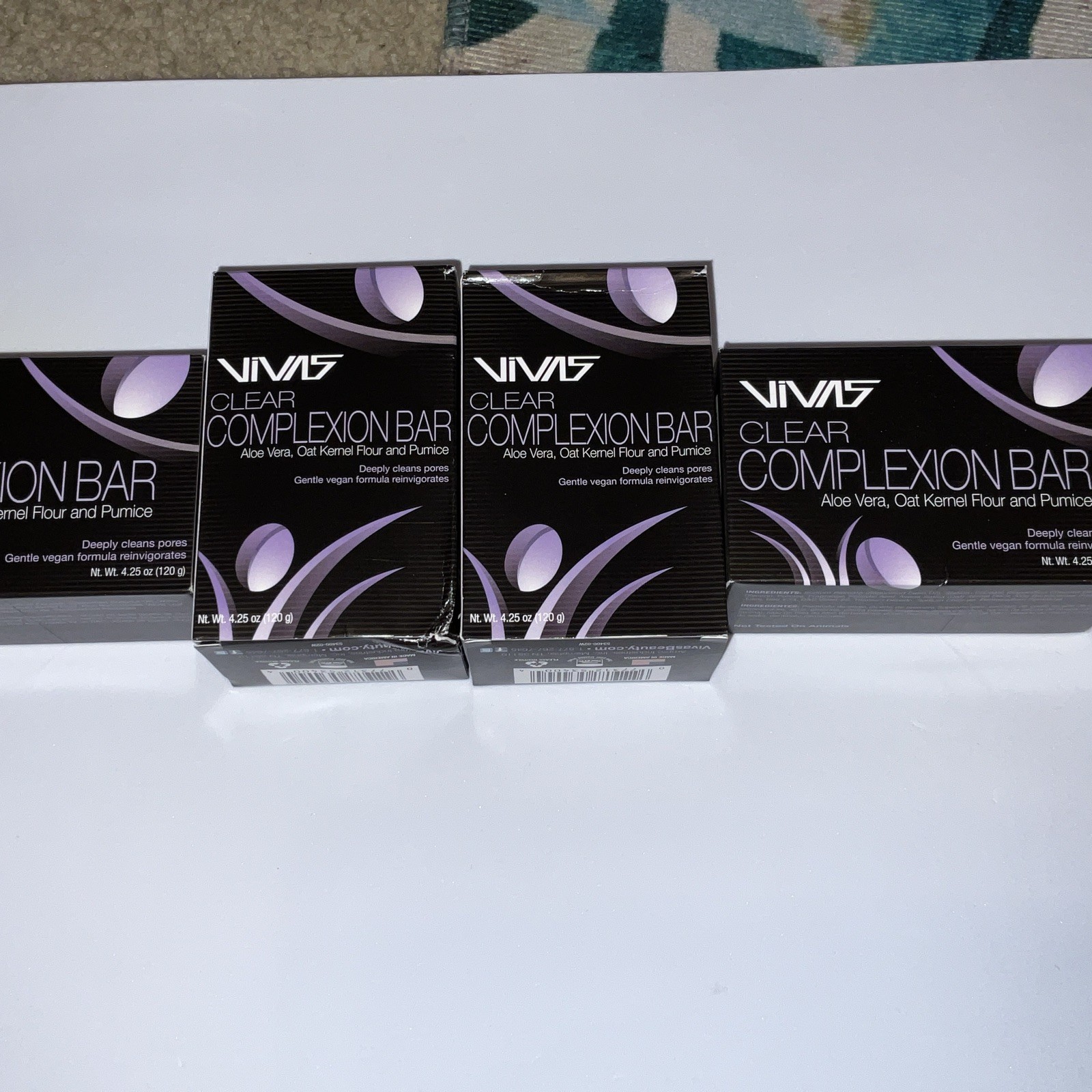 VIVAS Cleaning Bars Face Body Exfoliate New Getting 4 Bars