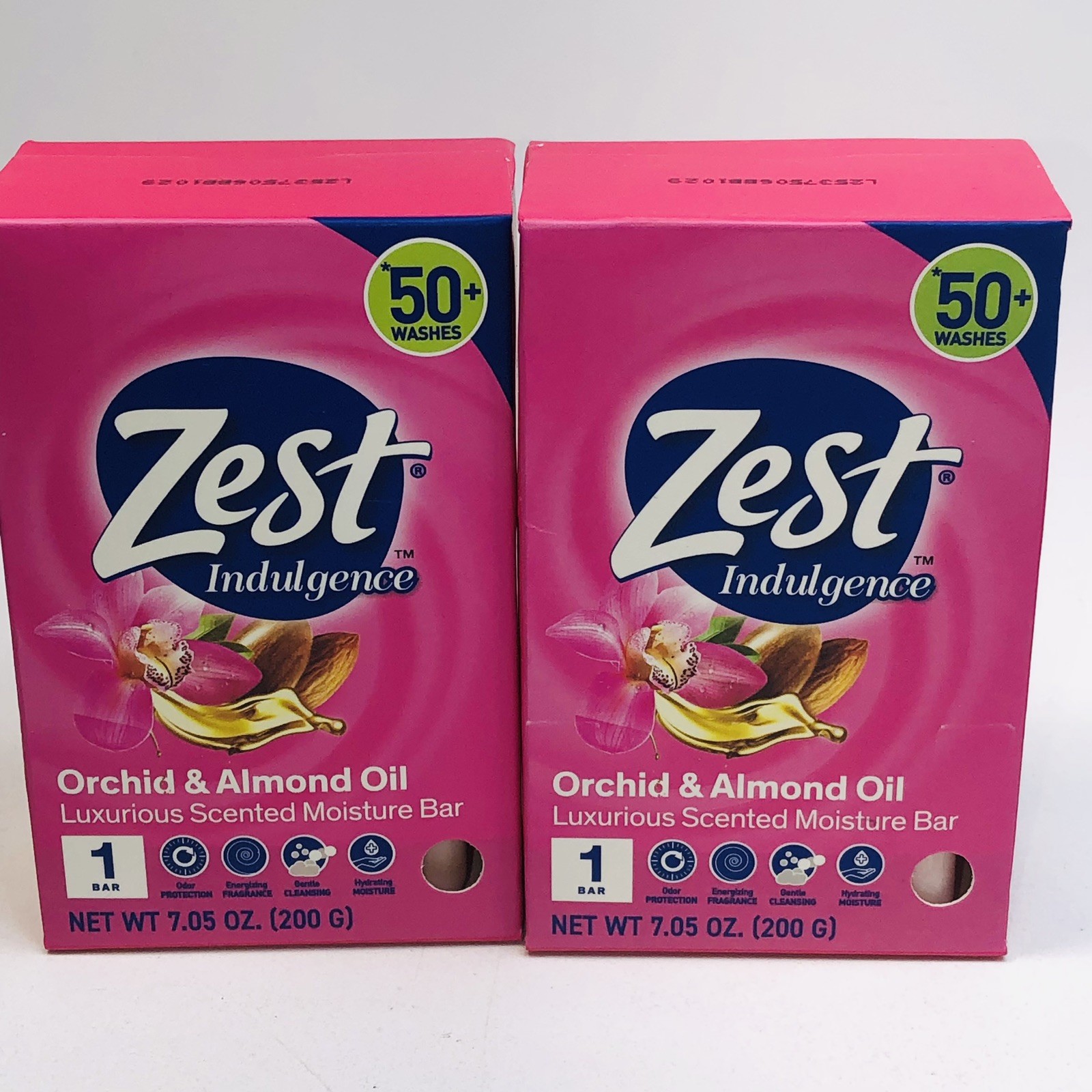 5 ZEST Bar Soap Moisturizing Lush Orchid & Almond Oil Large Bars 7.05oz