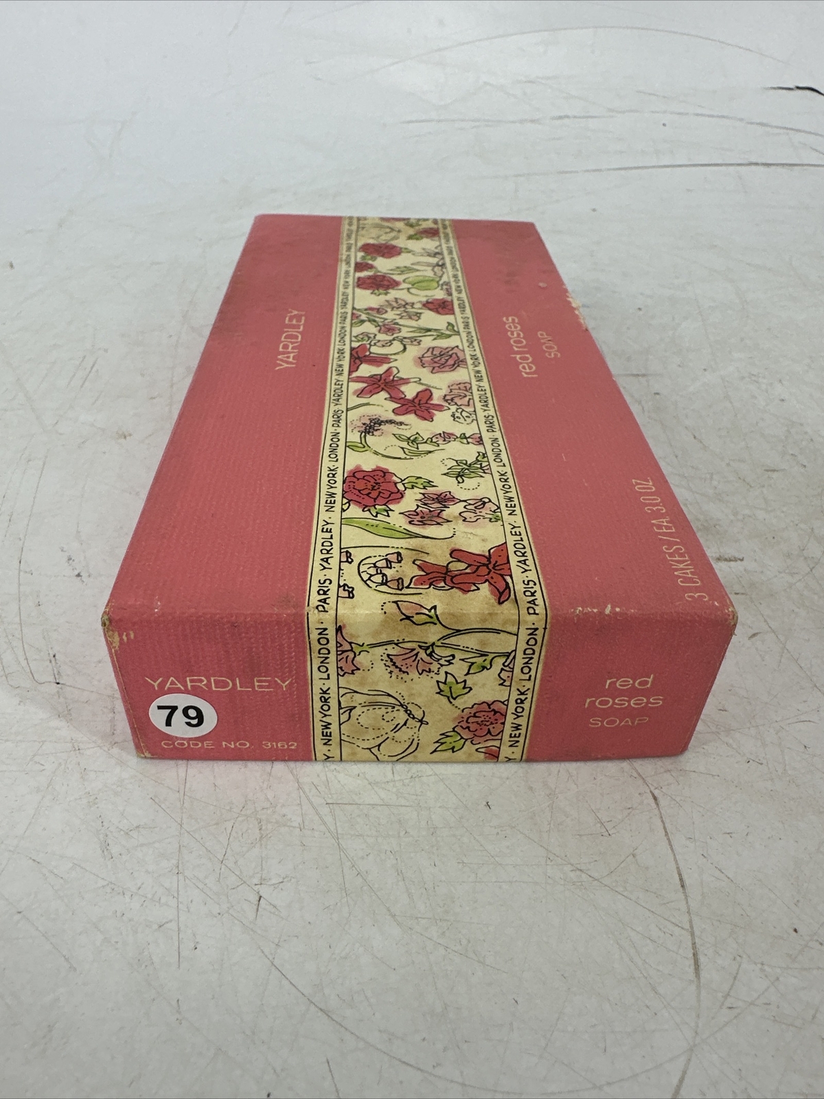 NEW Yardley Red Roses Soaps 3 Cakes 3.0 oz Each 3162