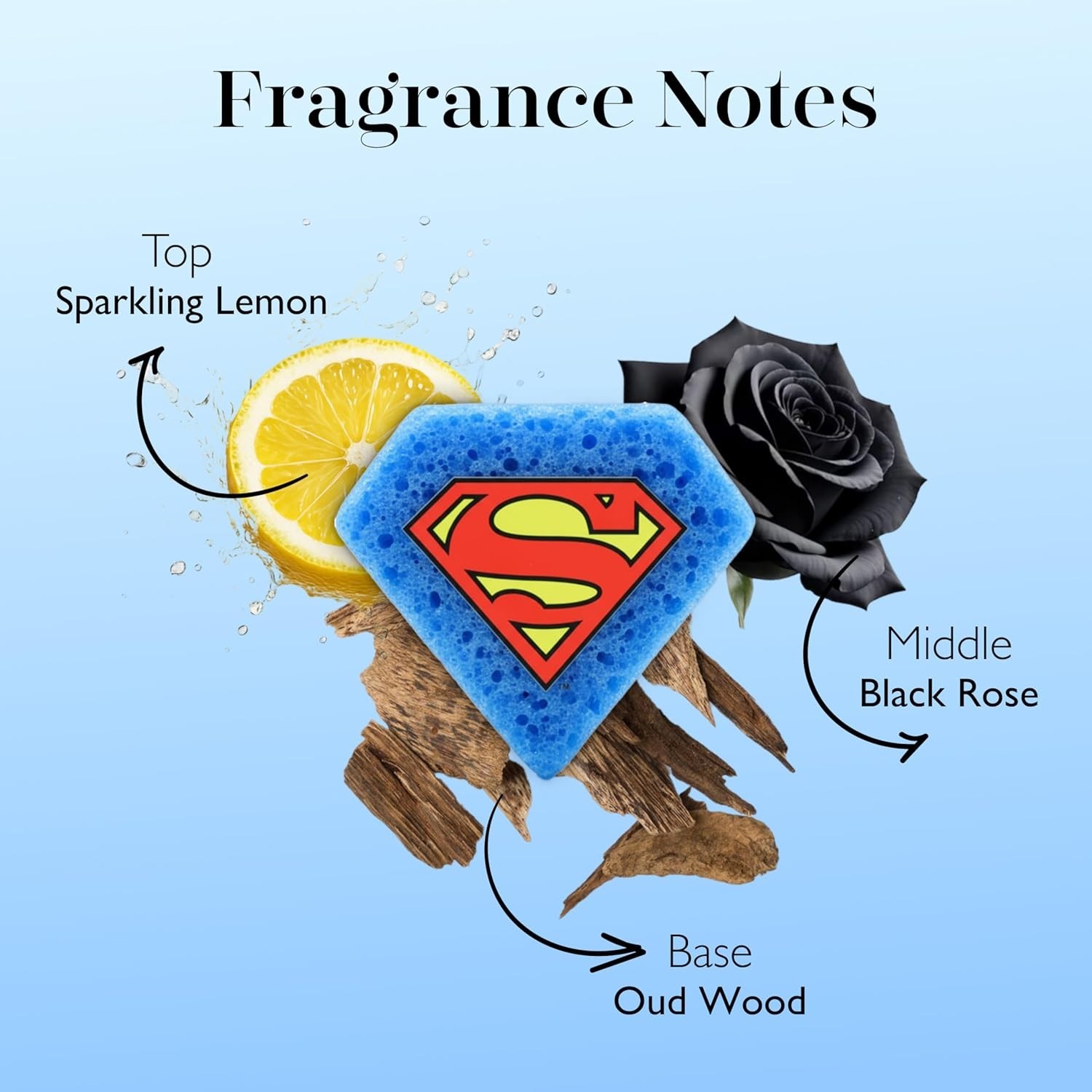 Spongellé Superman Citrus Body Buffer DC Super Hero Collection Body Wash Bar