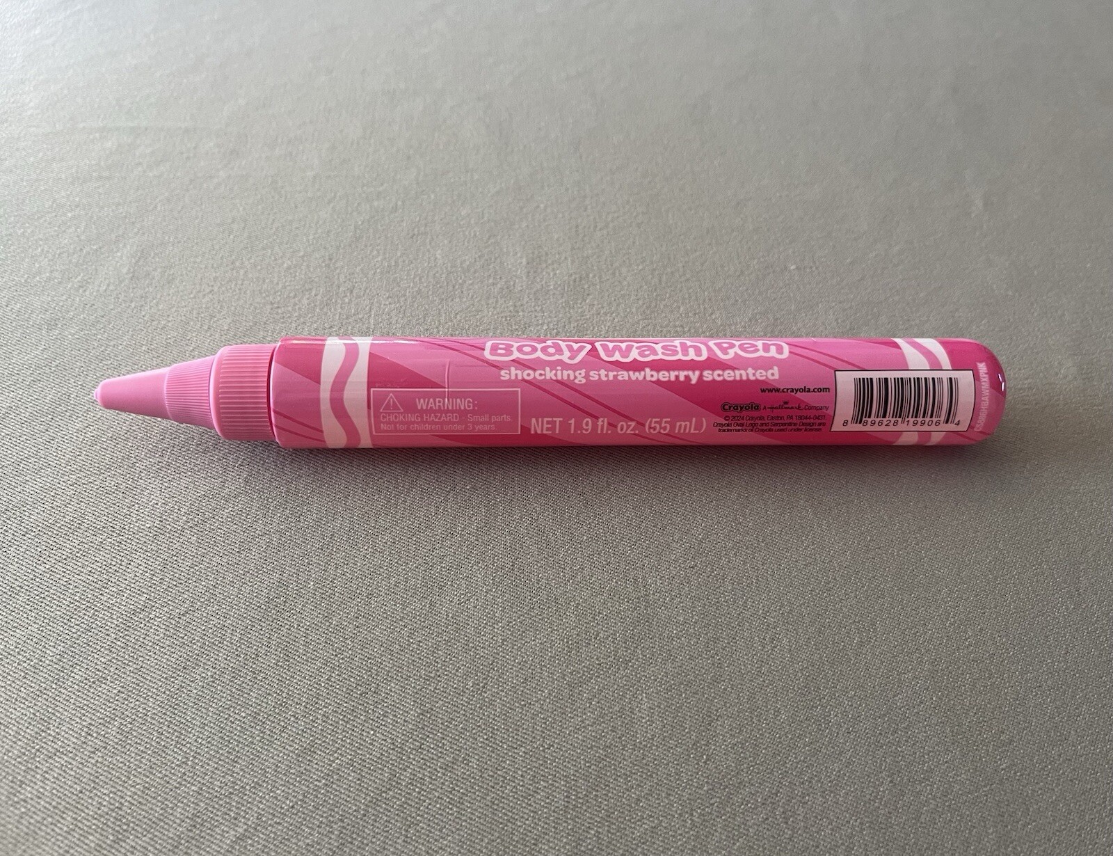 1.9 Oz. Crayola Bathtub Body Wash Pen In Shocking Strawberry, For Ages 3+, New!