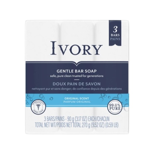 3 Pack Simply Ivory Bath Bar For Unisex By Ivory 3 Each