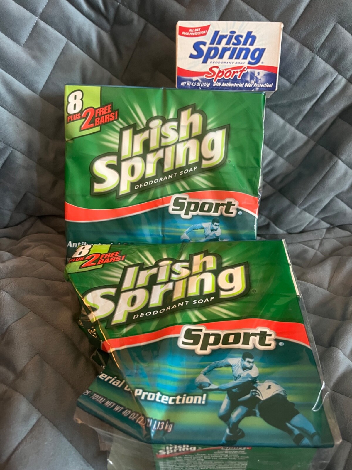IRISH SPRING **SPORT** BAR SOAP VERY RARE – LOT OF 15 BARS -READ DESCRIPTION