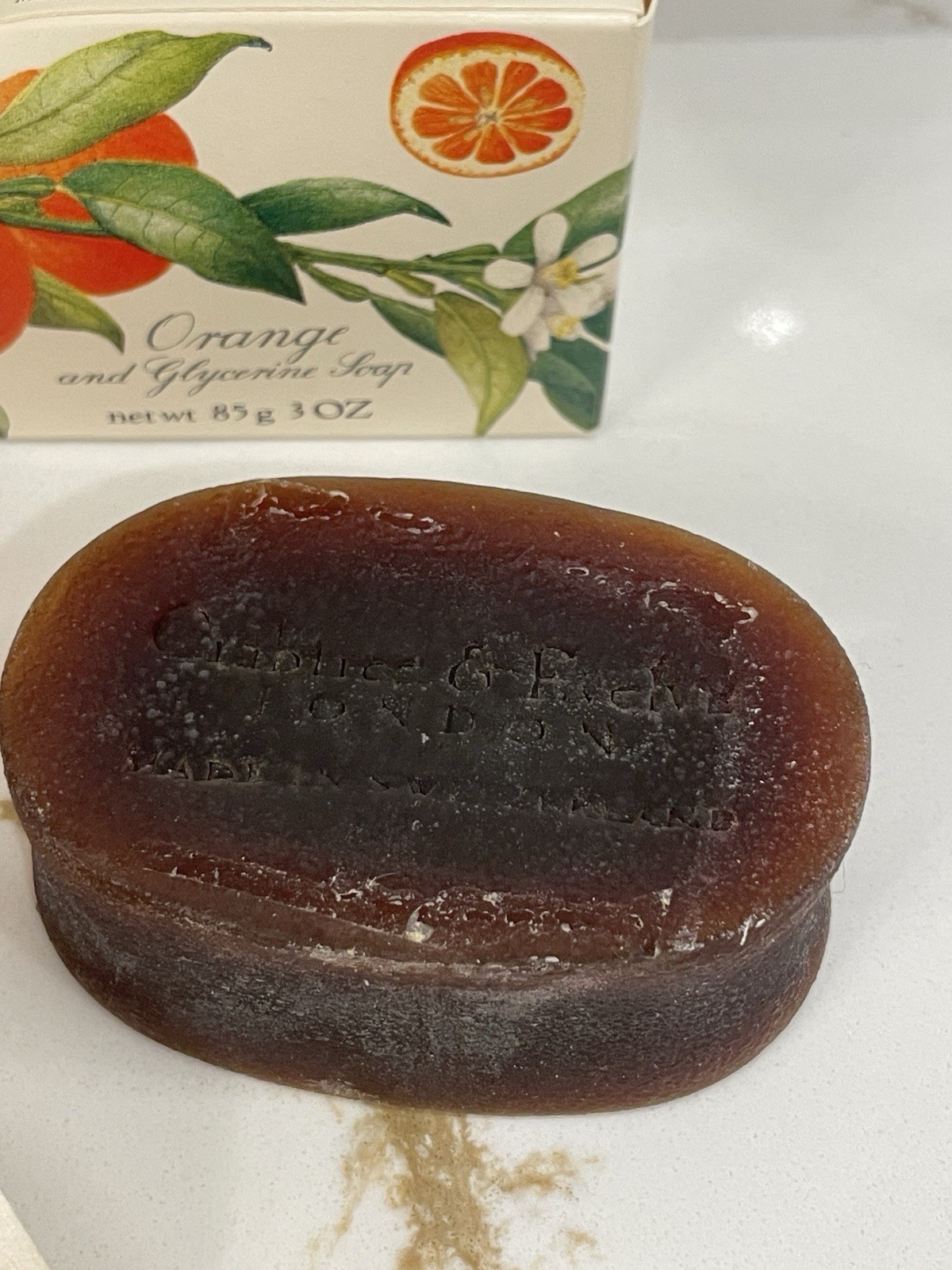 Vintage Crabtree & Evelyn Orange & Glycerine Soap Bar 3 oz/85 g