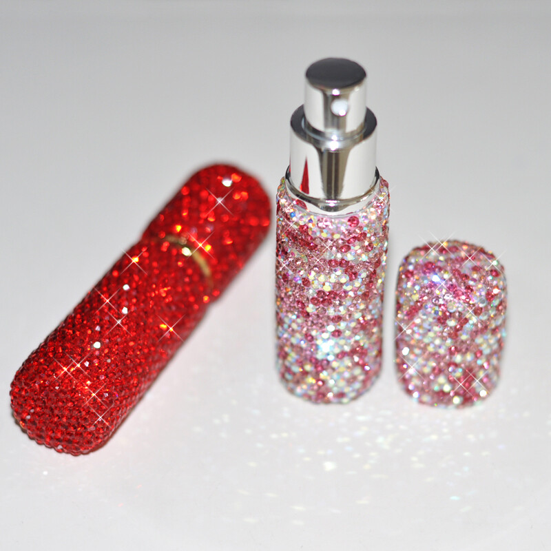 10ML Crystal Diamonds Perfume Atomizer Spray Bottle Refillable Handmade