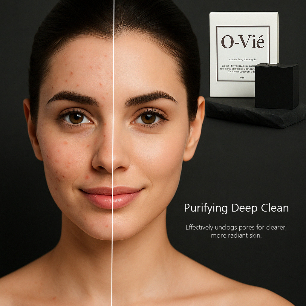 O-Vié Charcoal Mint 5oz Natural Soap – Detox, Handmade & Refreshing 2-pack