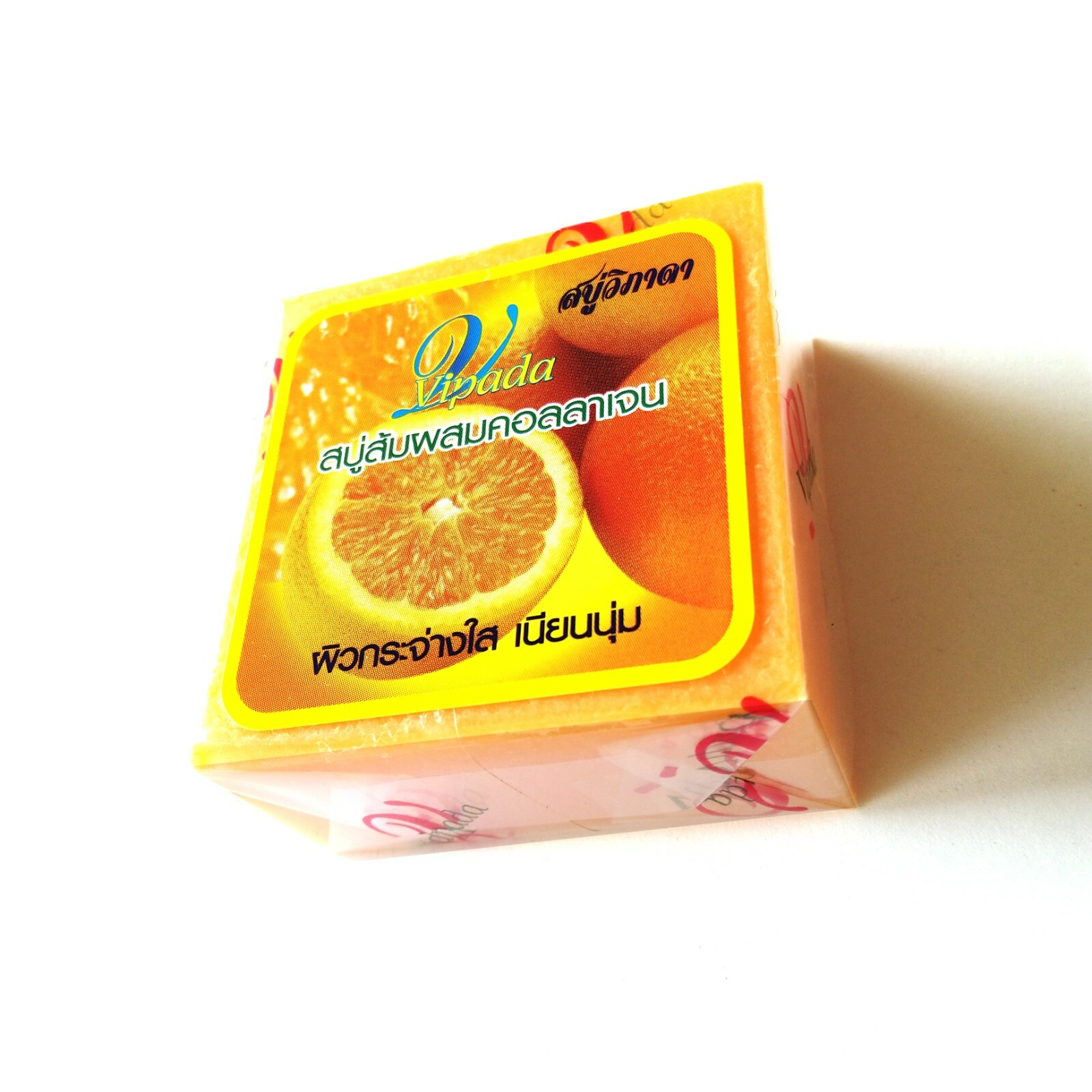VIPADA ORANGE & COLLAGEN SOAP NATURAL HERBAL SOAP 65 g. BRIGHT & SMOOTH SKIN