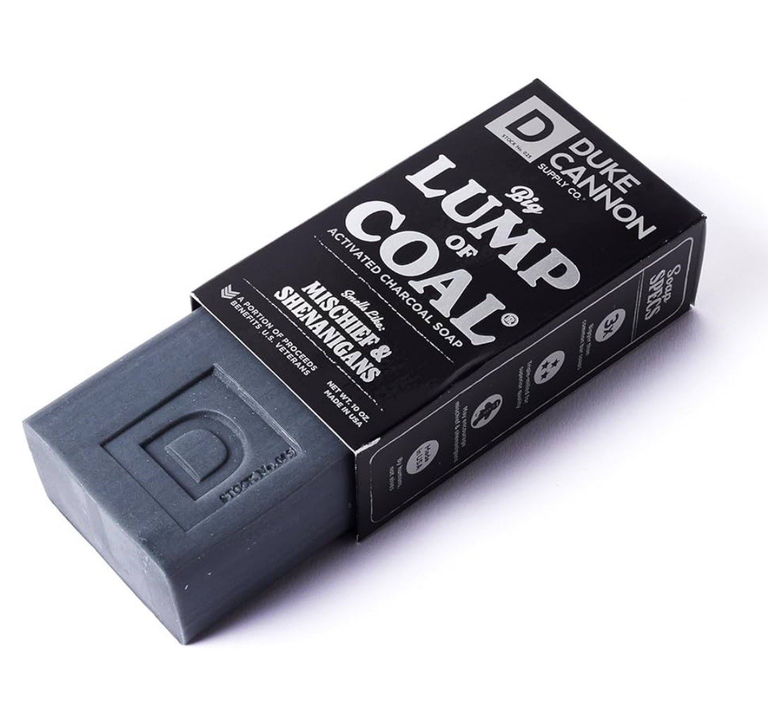 Duke Cannon Big Ass Lump Of Coal Big Brick of Soap for Men 10 oz Made In USA