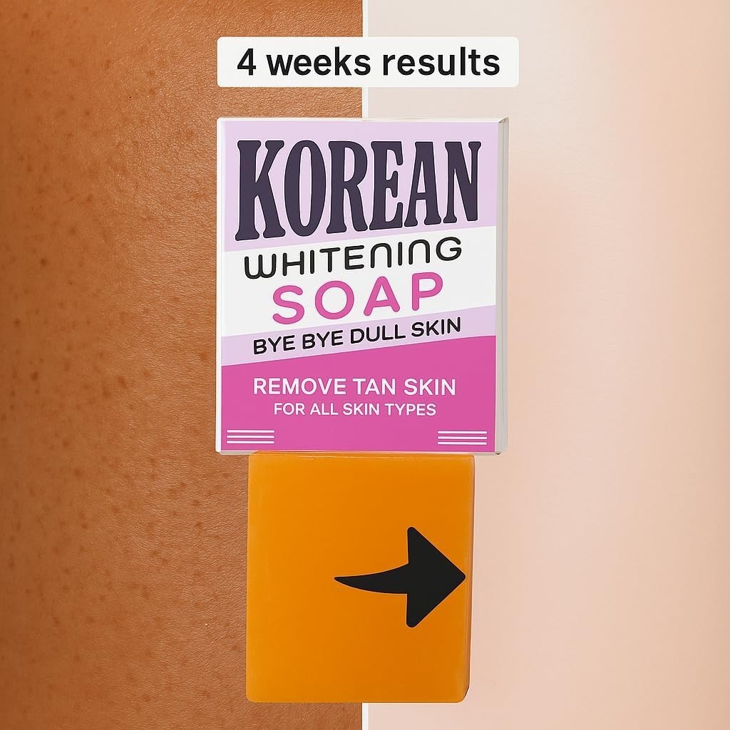 Korean Whitening Soap – Bye Bye Dull Skin, Remove Tanning, Brightening Face & Bo