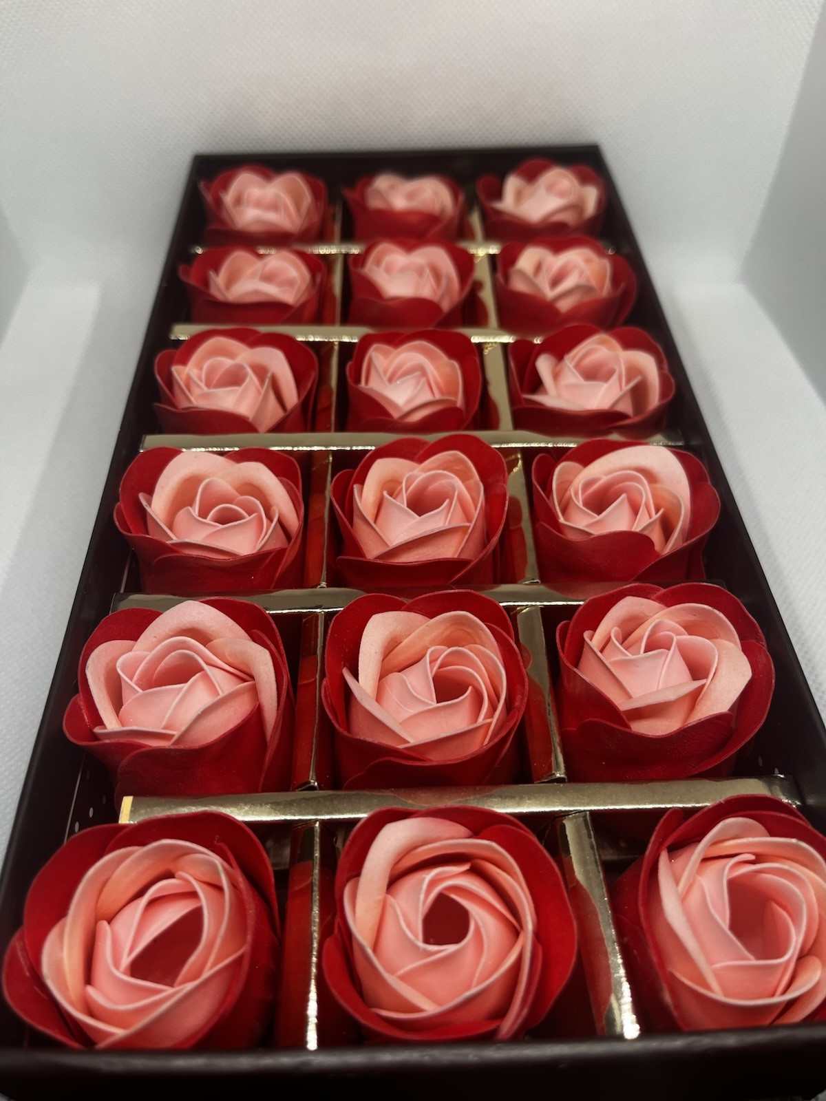 18Pcs Scented Bath Soap Rose Petal in Box