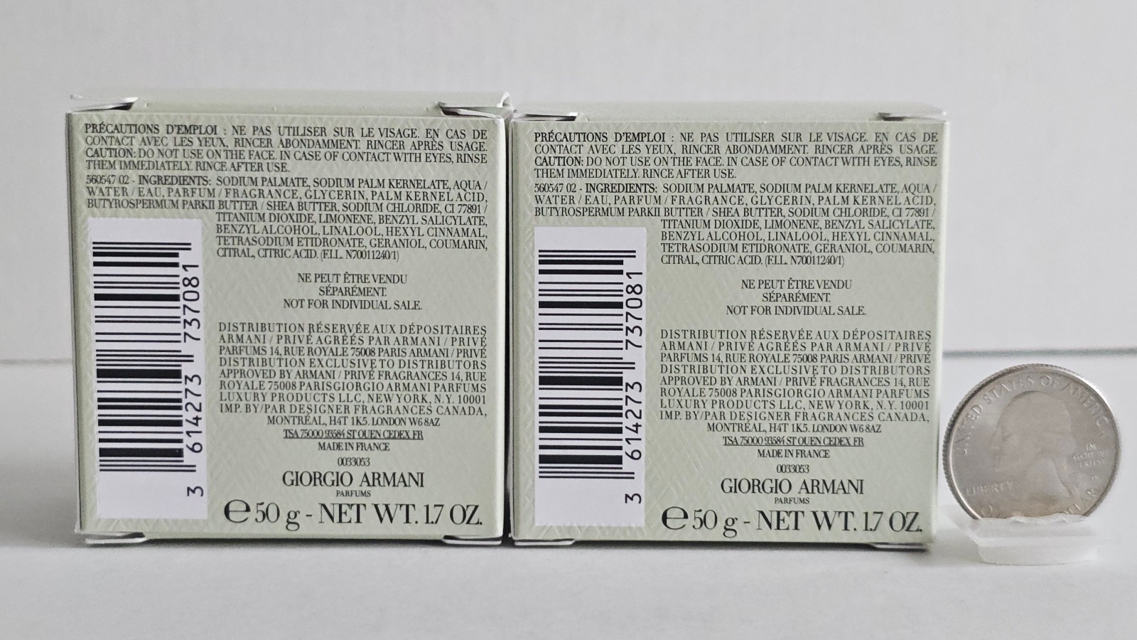 Armani Privé THÉ YULONG Scented Luxury Mini Soap – TWO PIECES 1.7Oz/50g/each