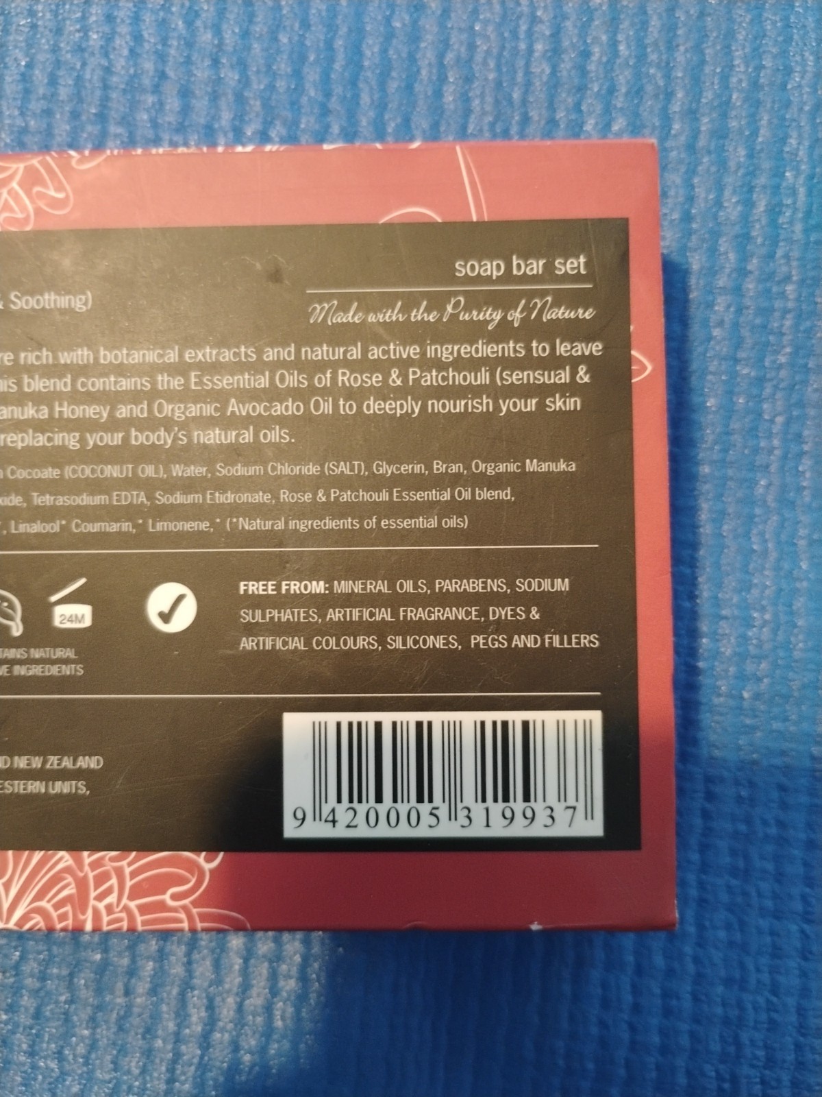 The Aromatherapy Co. Patchouli Bar Soap Set 2, 3.2oz New Zealand Made Gift X2