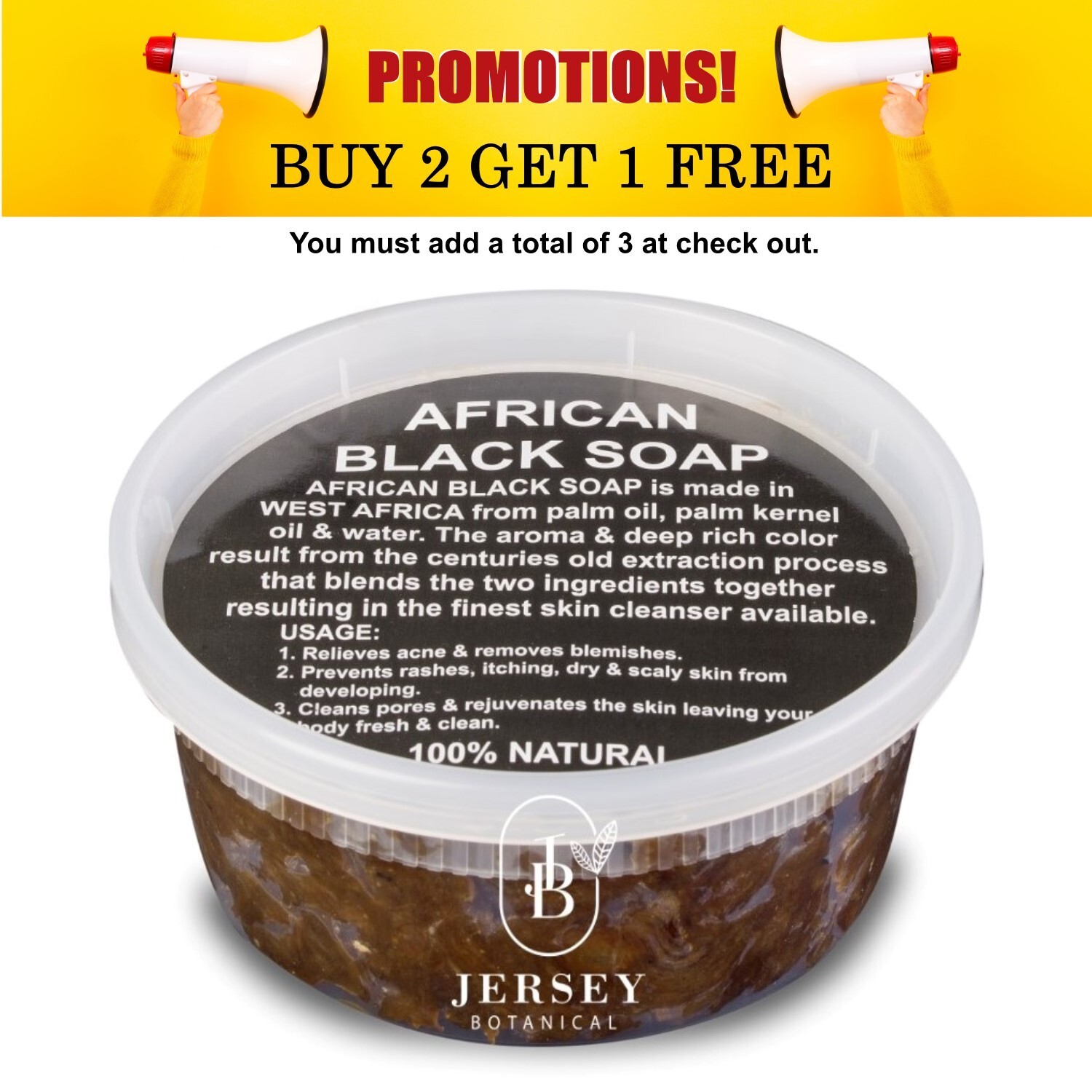 African Black Soap 8 oz Paste 100% Pure Natural Raw Organic Face Body Bath Wash