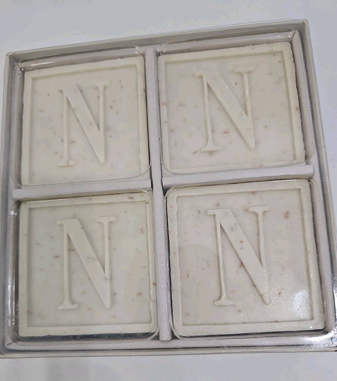 NEW Mud Pie Four Bars Triple Milled Soap Spring Rain “N” 3.5 oz Each MONOGRAMMED