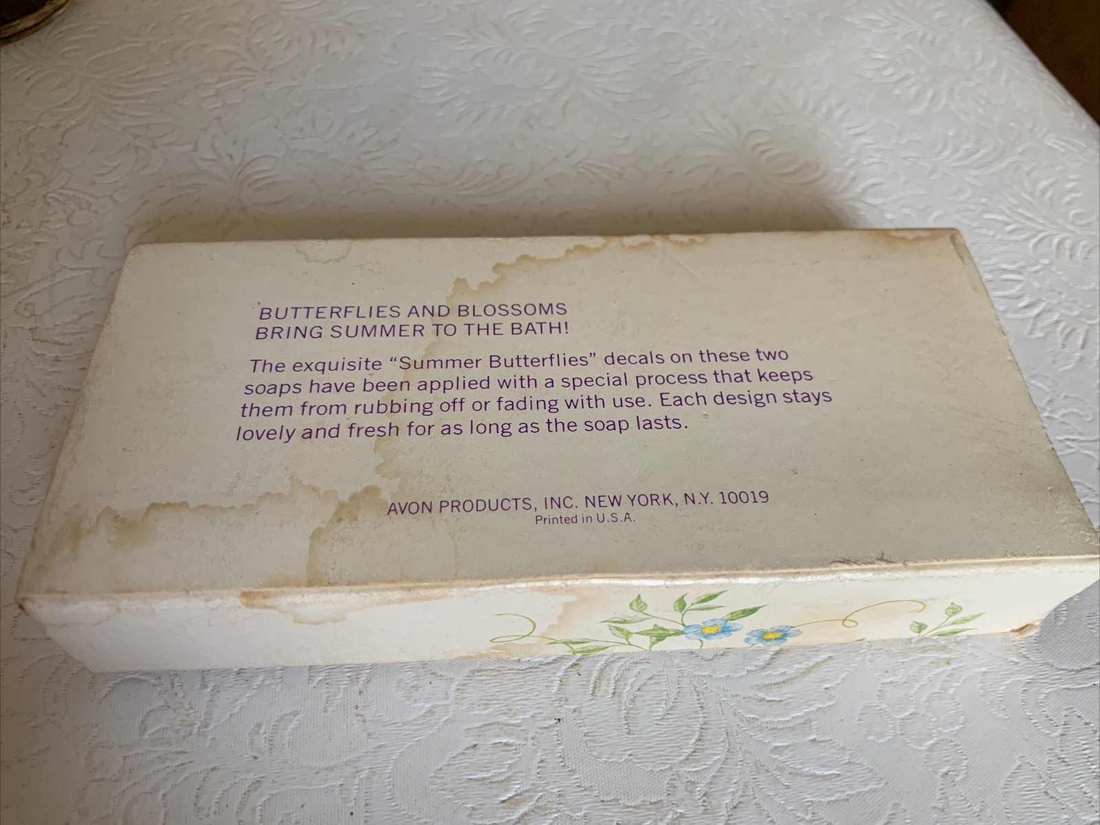 Vintage Avon Butterflies and Blossoms beautiful soaps soap bring summer to bath
