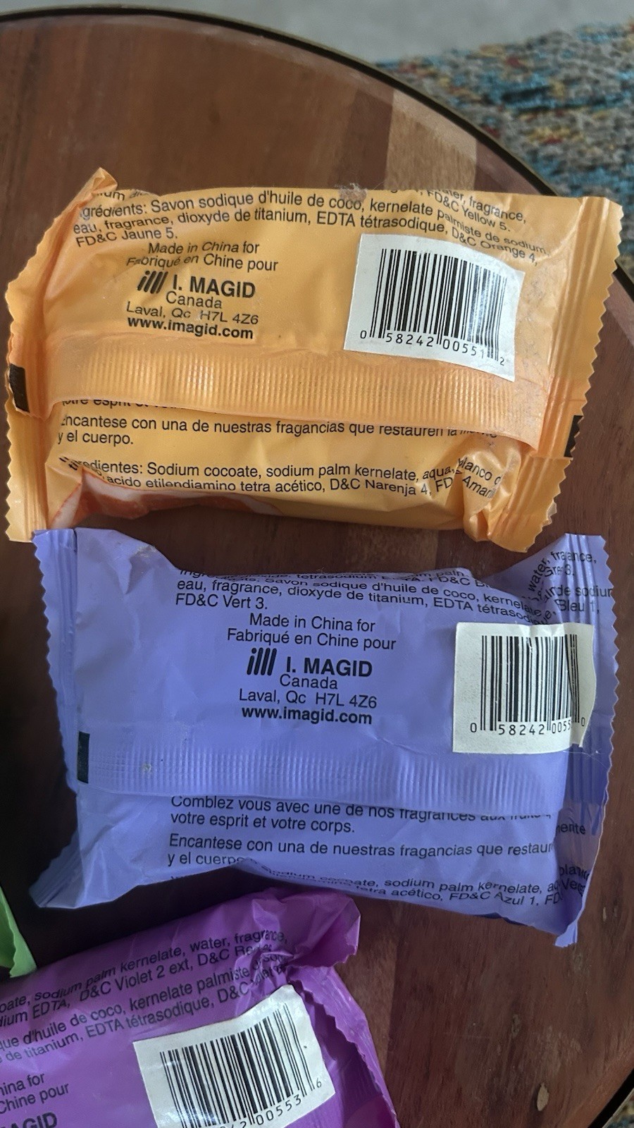 LOT (5) Maxam Soap Bars From Fruit Series Multi Fruit Scents Discontinued