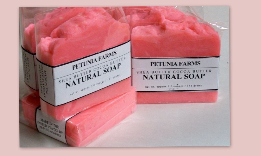 Plumeria Shea Butter Soap with ARGAN OIL SHEA BUTTER ** 6 LARGE BARS