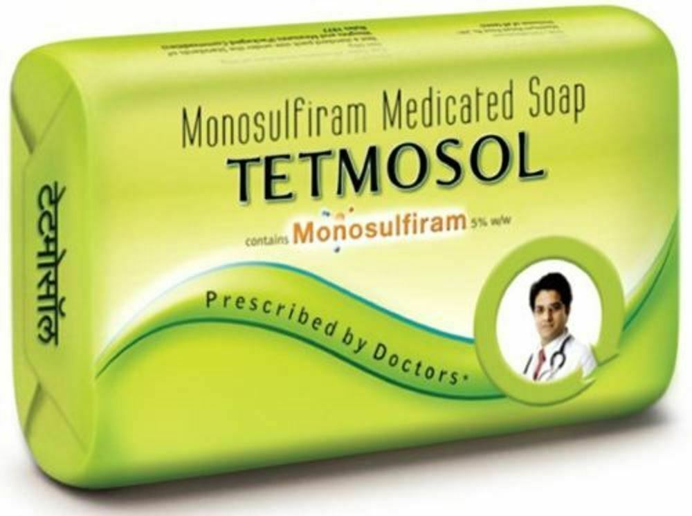 TETMOSOL Soap Monosulfiram Medicated skin infection Eczema Itch TFM 75% 100gm