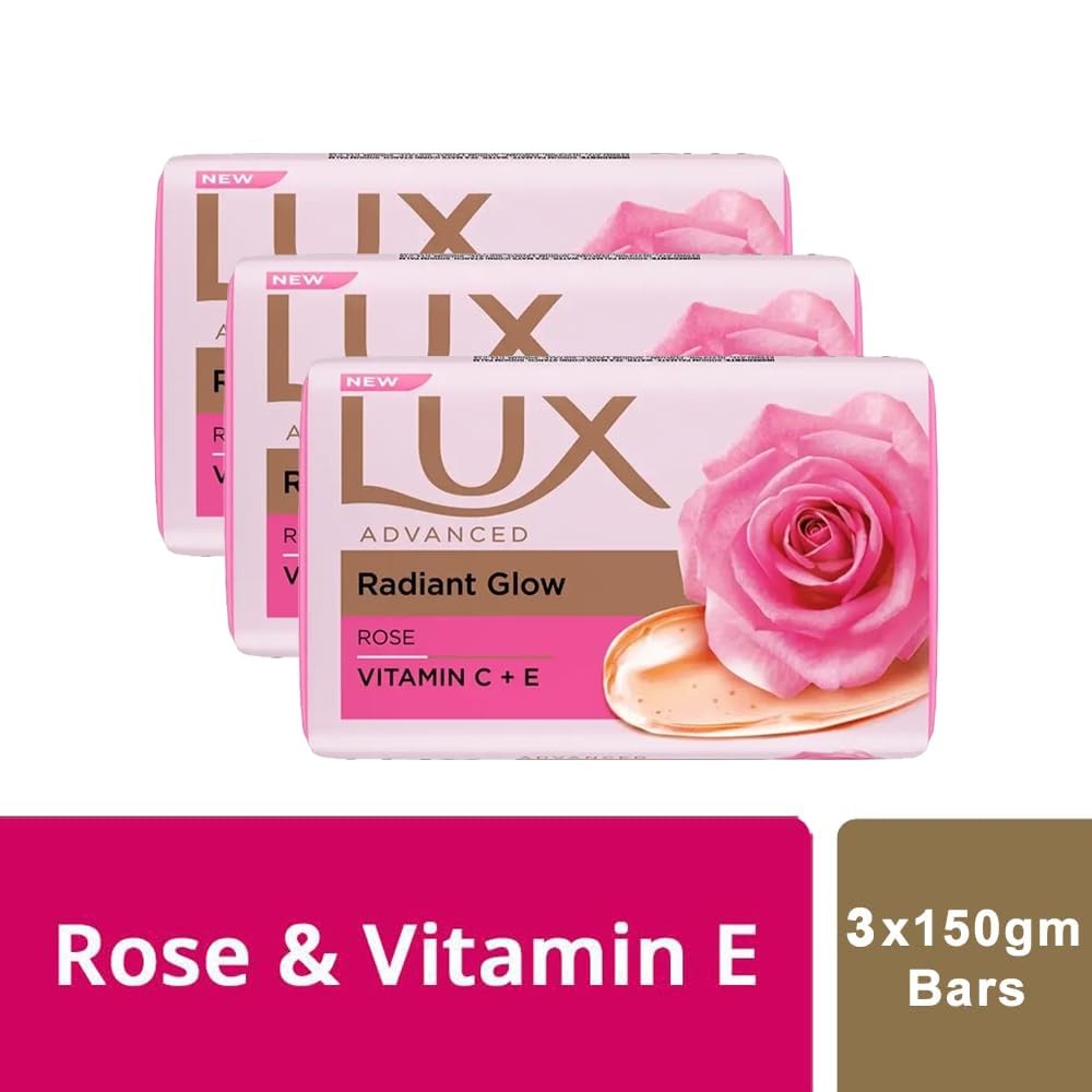 LUX Soft Touch Silk Essence & Rose Water Soap 5.3 Ounce (Pack of 3), Pink