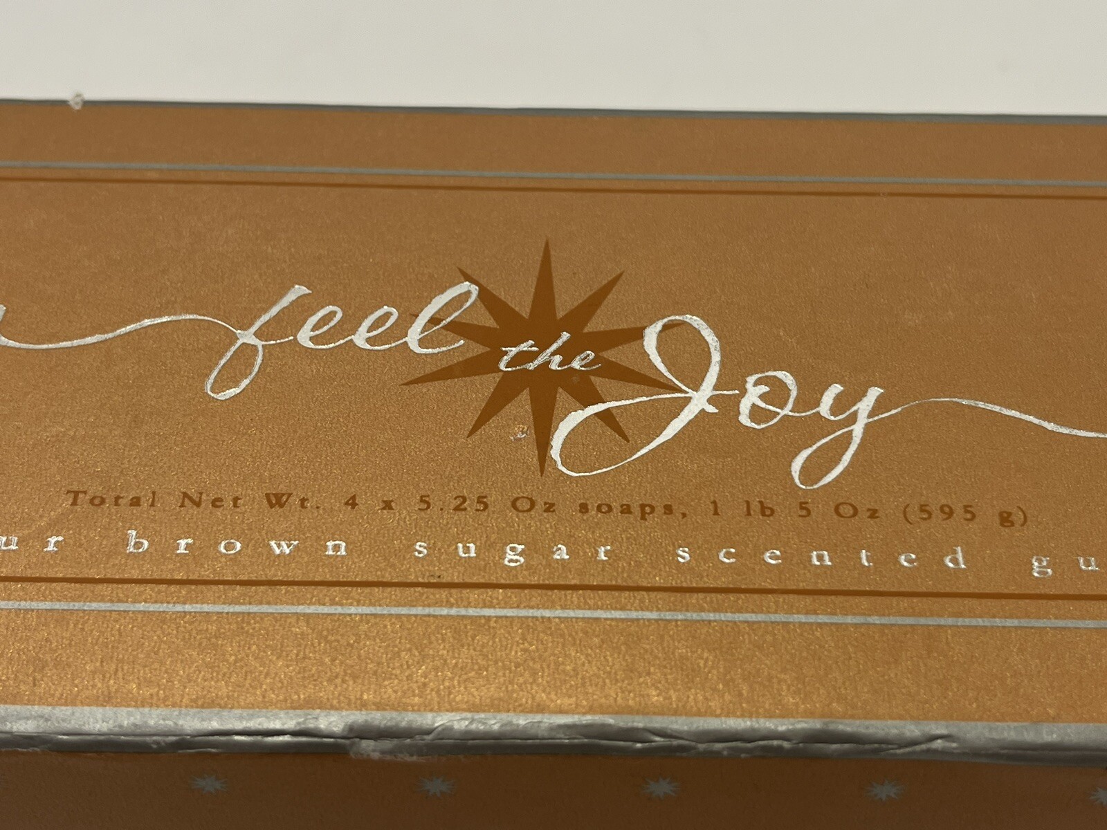 Feel The Joy Scented Guest Soaps Brown Sugar Set Of Four 5.2 Oz