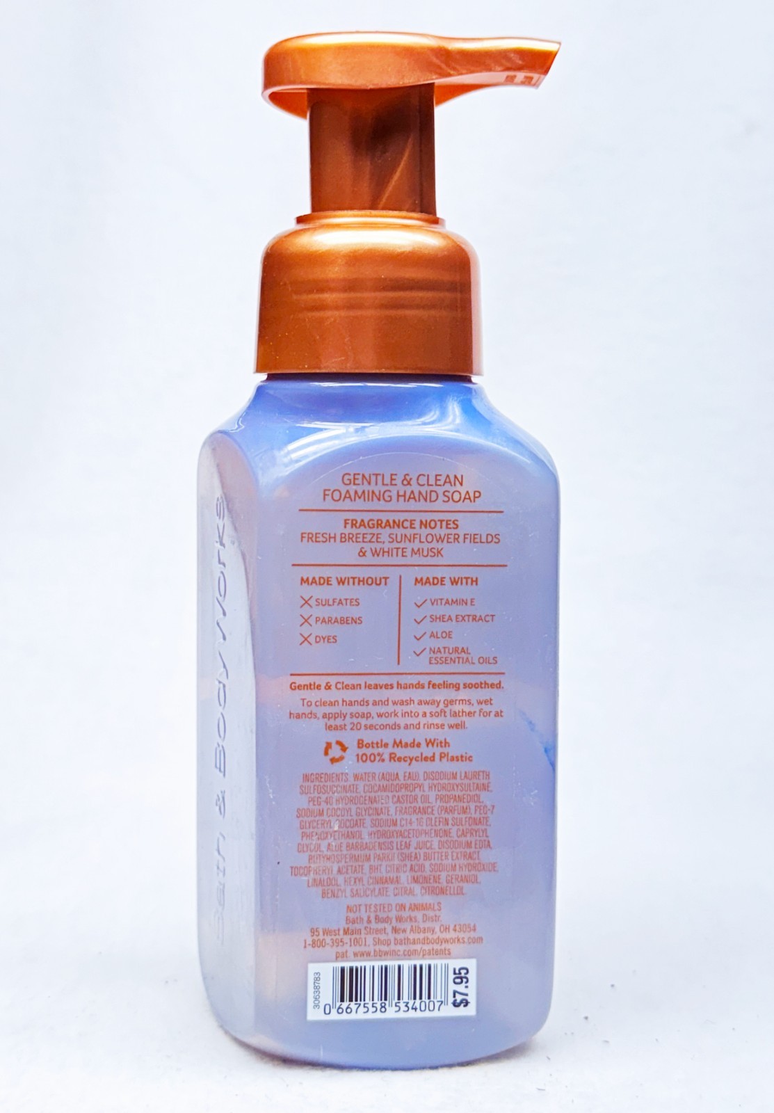 3 Bath & Body Works WILDFLOWER FIELDS Gentle Foaming Hand Soap 8.75 oz