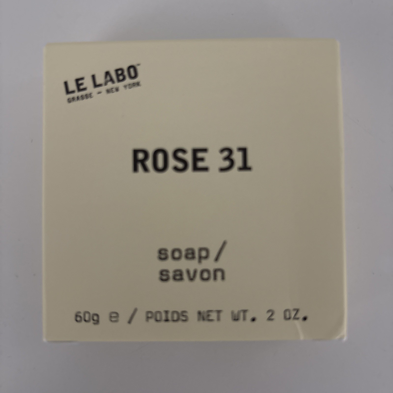 Le Labo Rose 31 Soap Bar 2 oz / 60 g Lot of 2 Bars Individually Boxed New