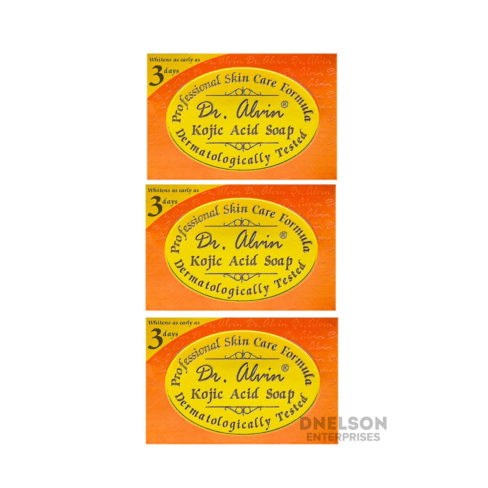 3 X Dr Alvin Kojic Acid Soap from Professional Skin Care Formula 135g Each