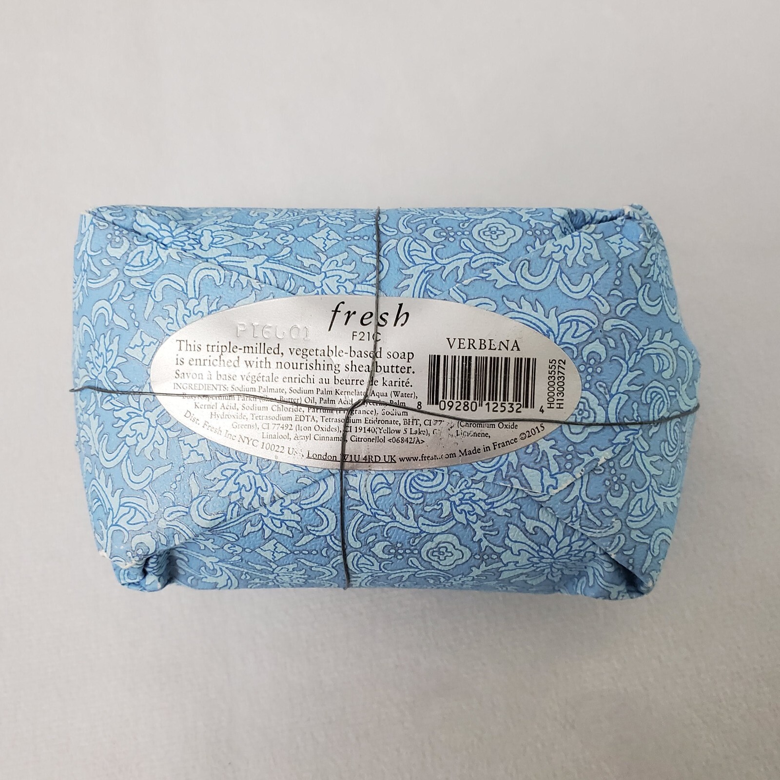 Fresh Verbena Soap Aquarius 8.8 oz New in Package France