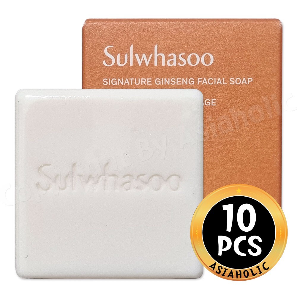 Sulwhasoo Signature Ginseng Facial Soap 25g x 10pcs (250g) Sample Newest Version