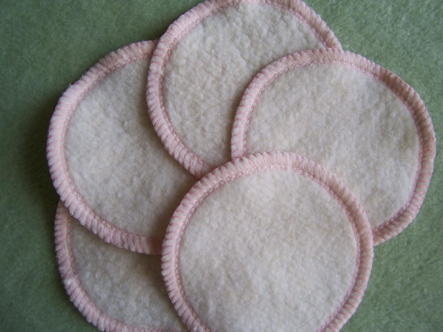 Hemp Organic Cotton Facial Cleansing Rounds Pads Washable Reusable Eco Friendly