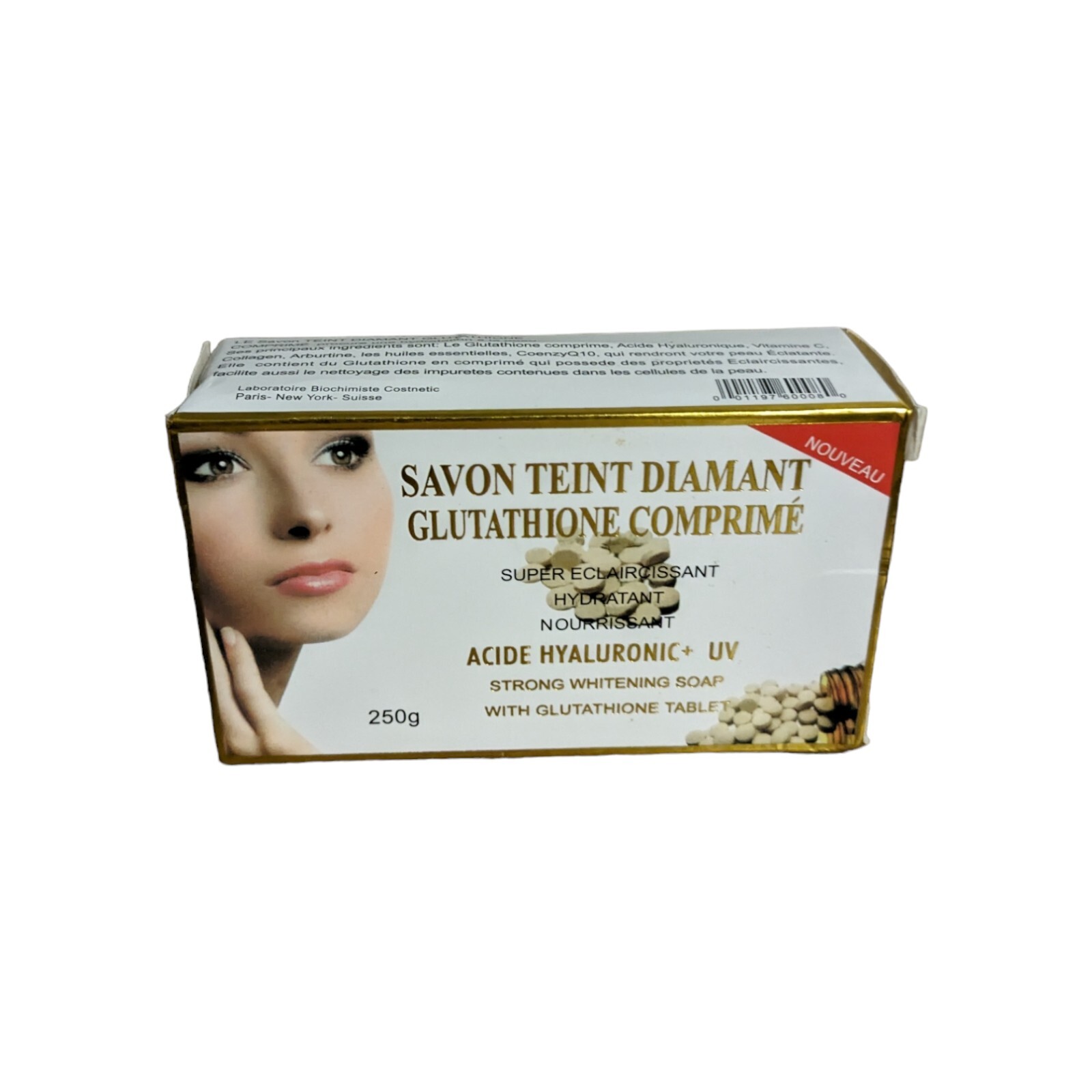 Glutathione Comprime Super Eclairssant Nourishing Hydrating 250g 1 Bar Soap