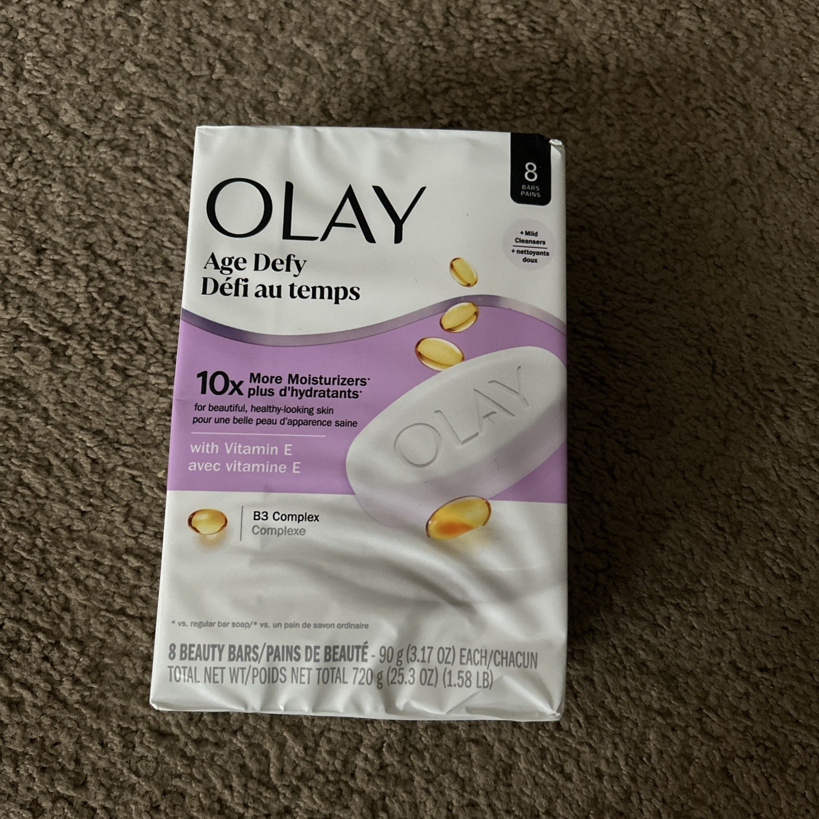 Olay Age Defying Bar Soap with Vitamin E & Vitamin B3 Complex – 3.75oz 12 bars