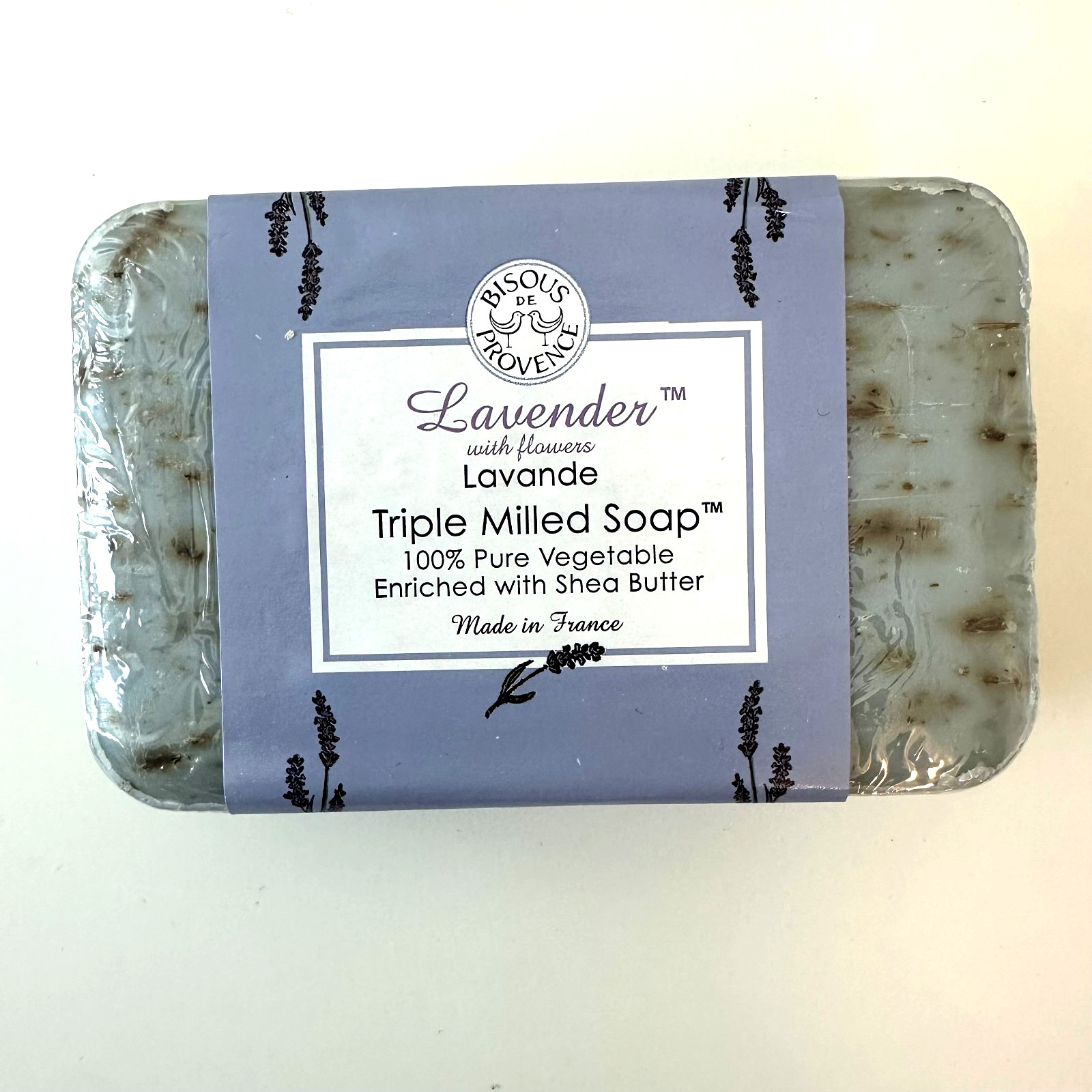 6 Bars Trader Joe’s Bisous de Provence Lavender with Flowers Triple Milled Soap