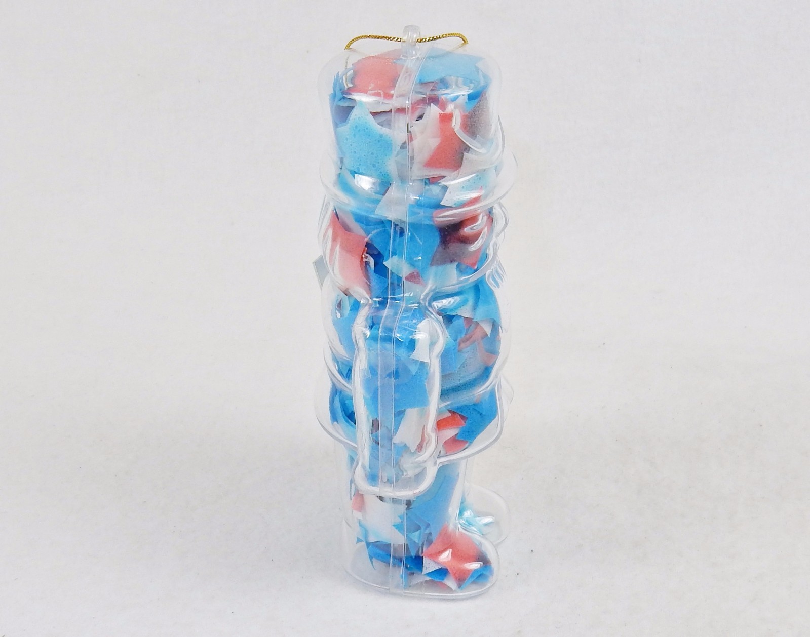 Toy Soldier Shape Bath Soap Ornament w/Colorful Confetti, Stocking Stuffer