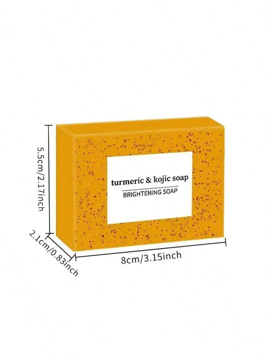 Turmeric Lemon Kojic Acid Soap 100g Face Body Handmade Cleansing Bar 1 Pack