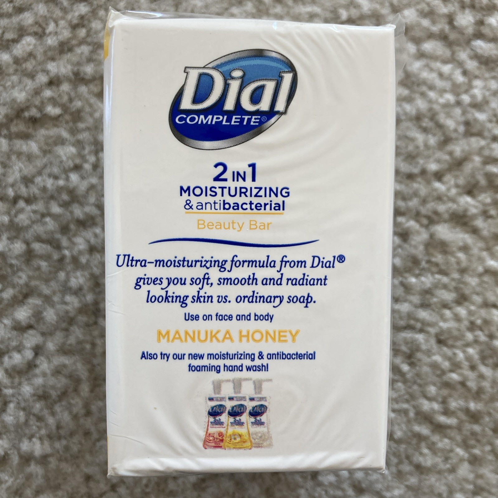 Dial Complete 2 in 1 Moisturizing & Antibacterial Beauty Bar – 2 Count