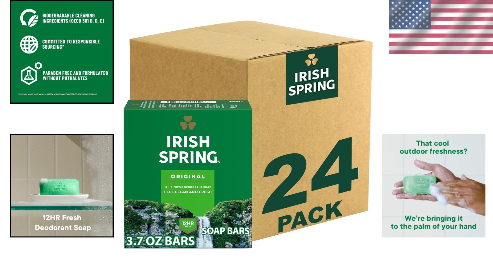 Eco-Friendly Men’s Bar Soap – Clean, 24 Pack for All-Day Freshness