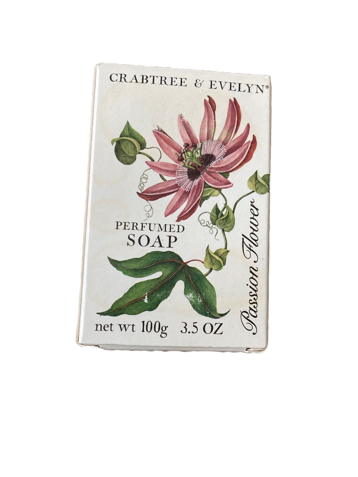 Vintage Crabtree & Evelyn Passion Flower Perfumed Soap 3.5 oz -New with Defect