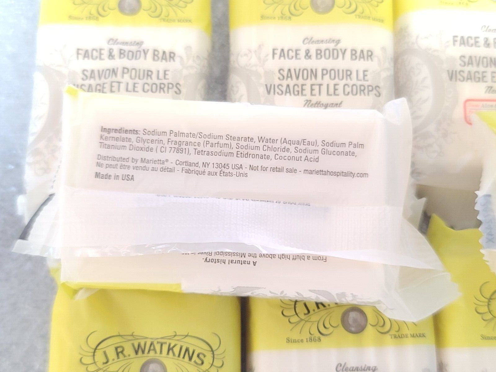 Lot of 10) JR WATKINS Face Body Bar Aloe Green Tea Travel Size 1.25oz Soap Bars